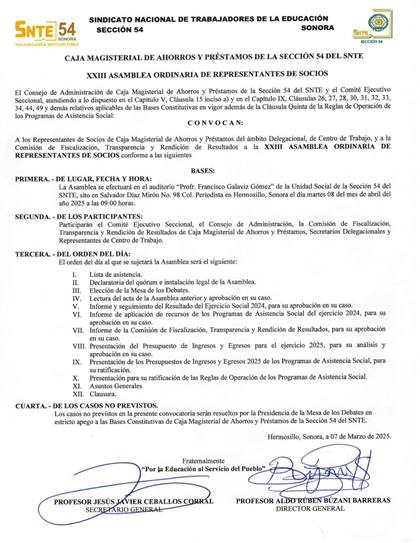 XXIII Asamblea Ordinaria de Representantes de Socios